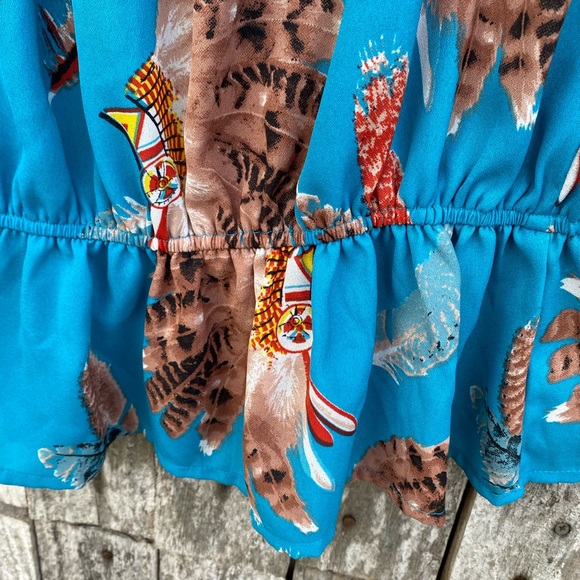 Cowgirl Legend Large Indian Headdress Long Top. Western Cowgirl Rodeo - Picture 3 of 9